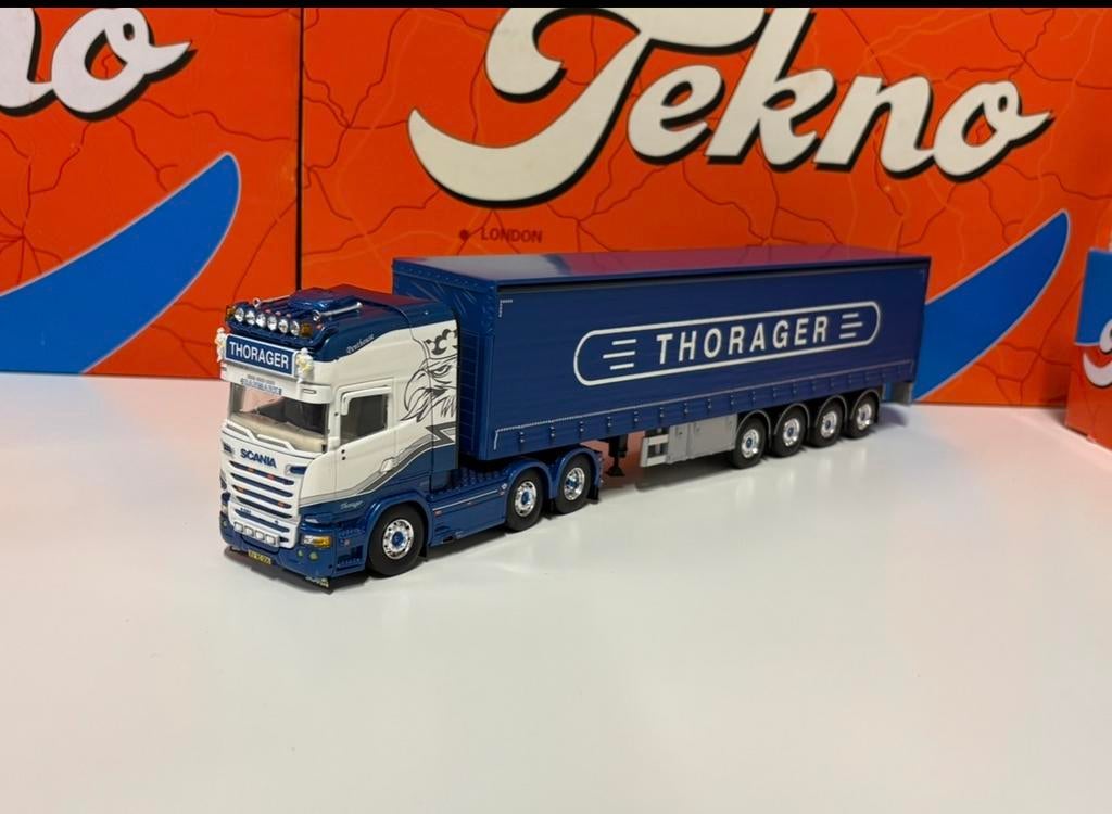 Tekno Thorager, Hobby en Vrije tijd, Modelauto's | 1:50, Ophalen of Verzenden, Zo goed als nieuw, Bus of Vrachtwagen, Tekno