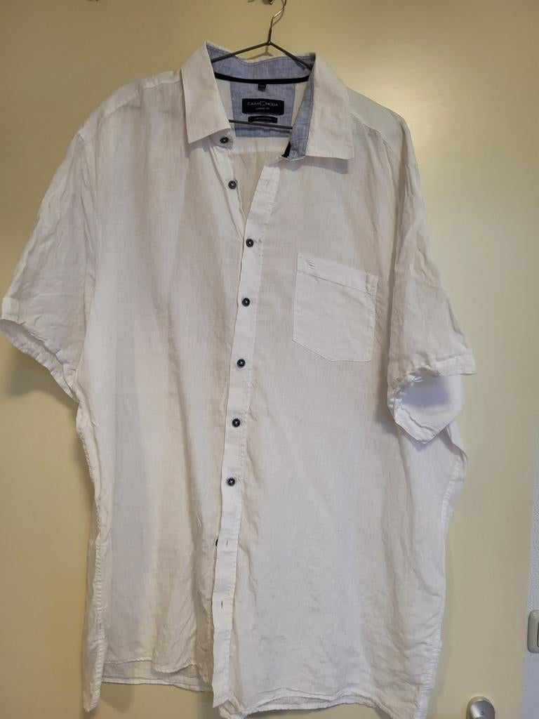 Casa Moda linnen blouse - 3XL - Nieuwstaat, Kleding | Heren, Overhemden, Wit, Nieuw, Ophalen of Verzenden, Overige halswijdtes