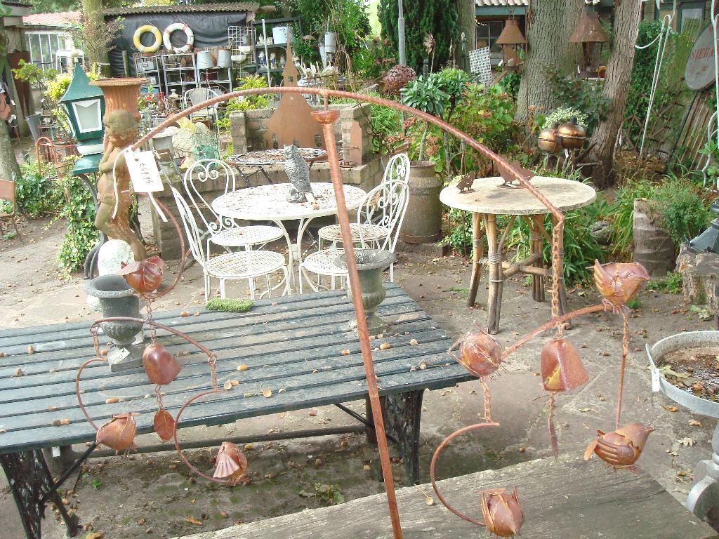 tuinsteker met vogeltjes en belletjes bewegen in de wind, Tuin en Terras, Ophalen of Verzenden, Nieuw