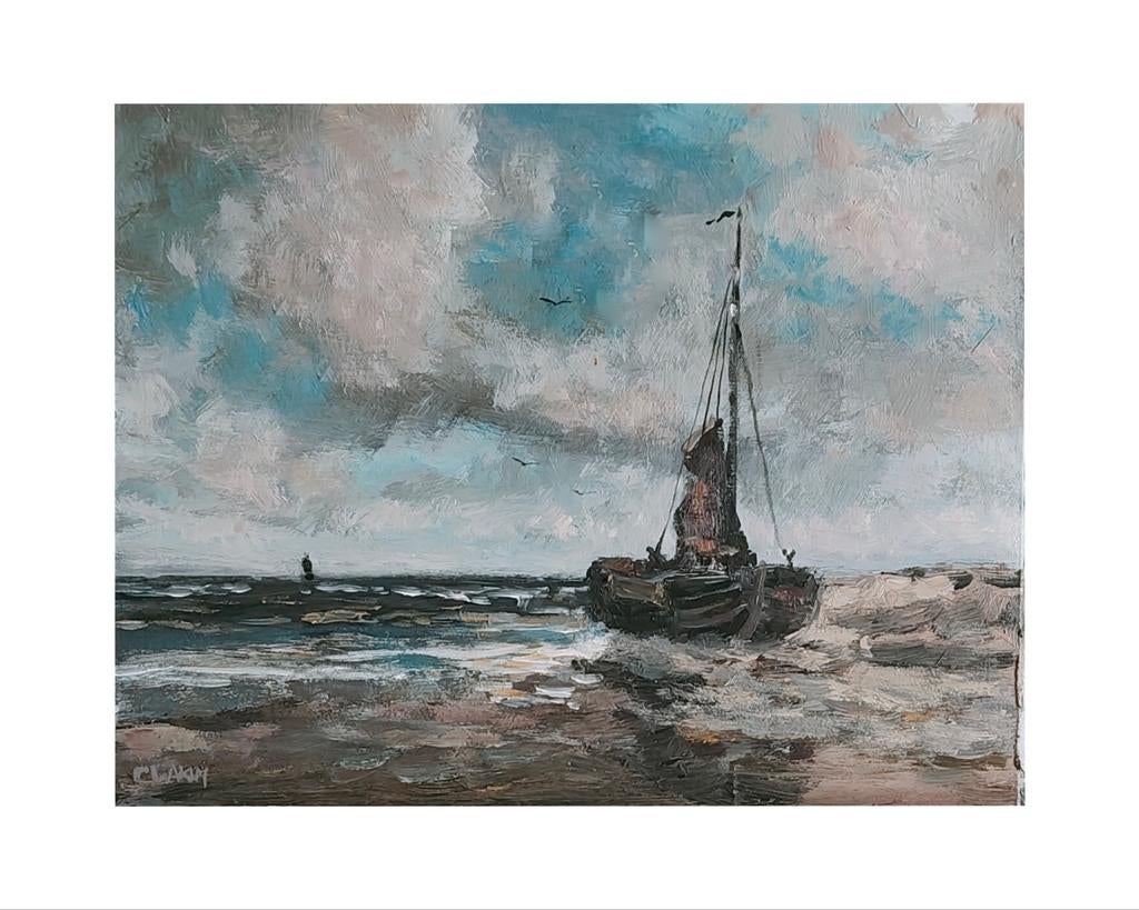 Schilderij Bomschuit, Minder dan 50 cm, Nieuw, Ophalen of Verzenden, Schilderij