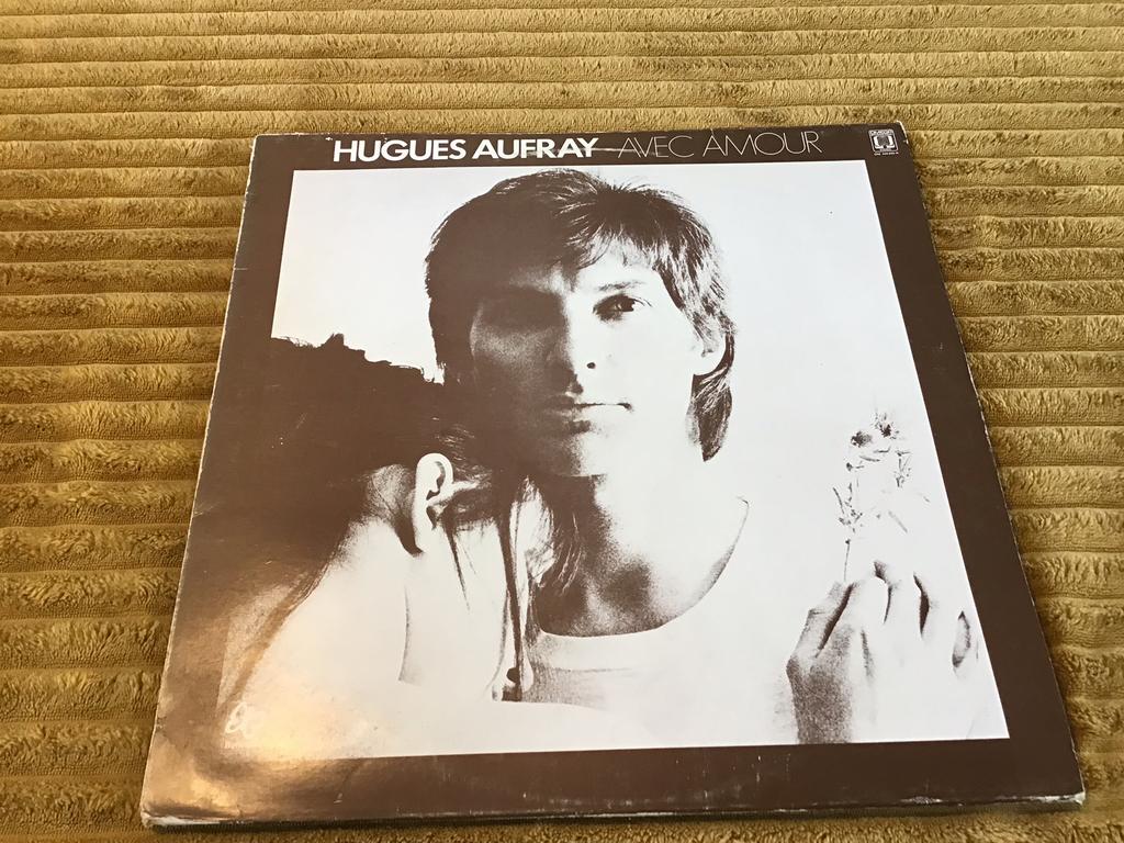 ⚫️ LP HUGUES AUFRAY “AVEC AMOUR” OM 444-035-H 🔲, Cd's en Dvd's, Vinyl | Pop, Ophalen of Verzenden, Zo goed als nieuw, 12 inch