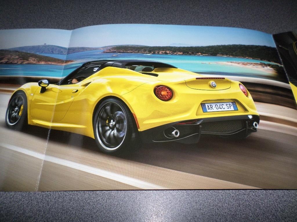 Alfa 4C Spyder Brochure, Ophalen of Verzenden, Zo goed als nieuw, Alfa Romeo