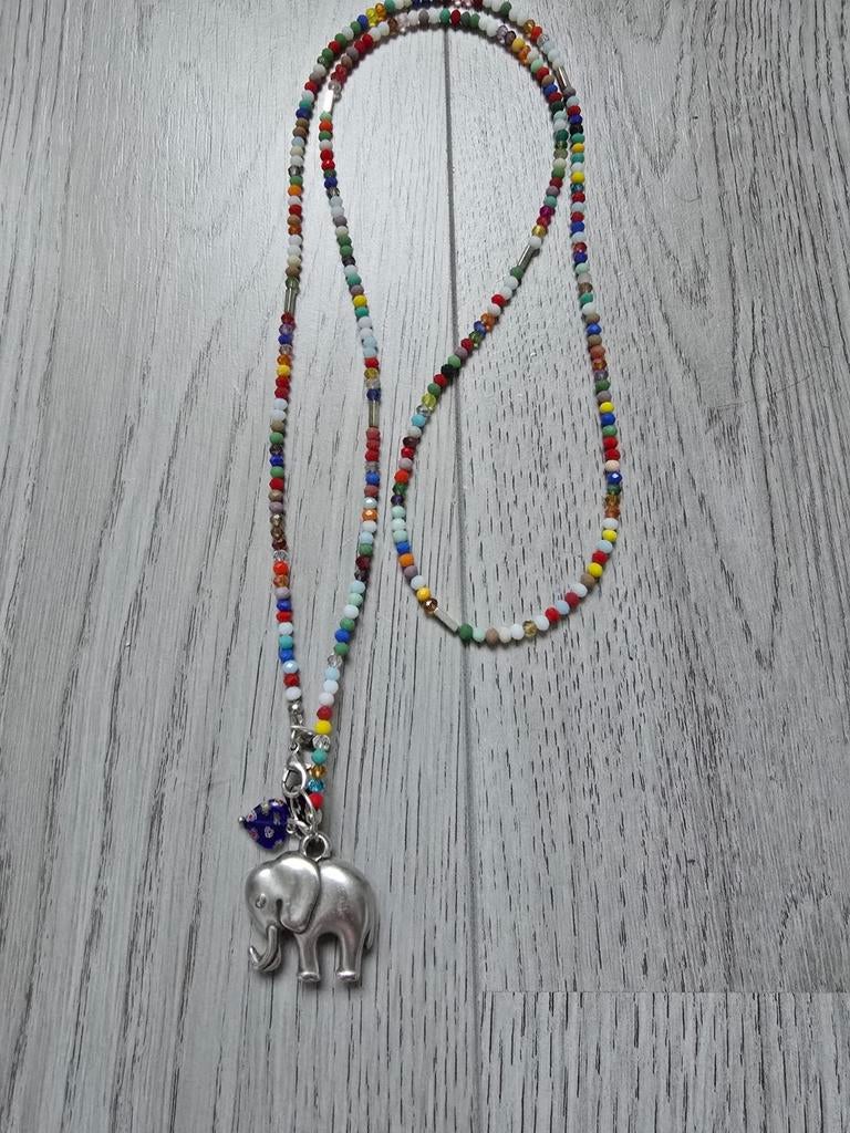 Juwelenkind Ketting Tulia - Olifant Hanger, Ophalen of Verzenden, Zo goed als nieuw, Met edelsteen
