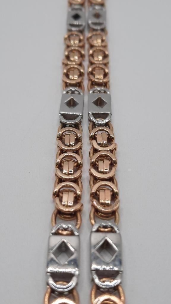 gouden platte koningsketting 18kt, Sieraden, Tassen en Uiterlijk, Kettingen, Www.bredajuwelier.nl, Nieuw, Ophalen of Verzenden