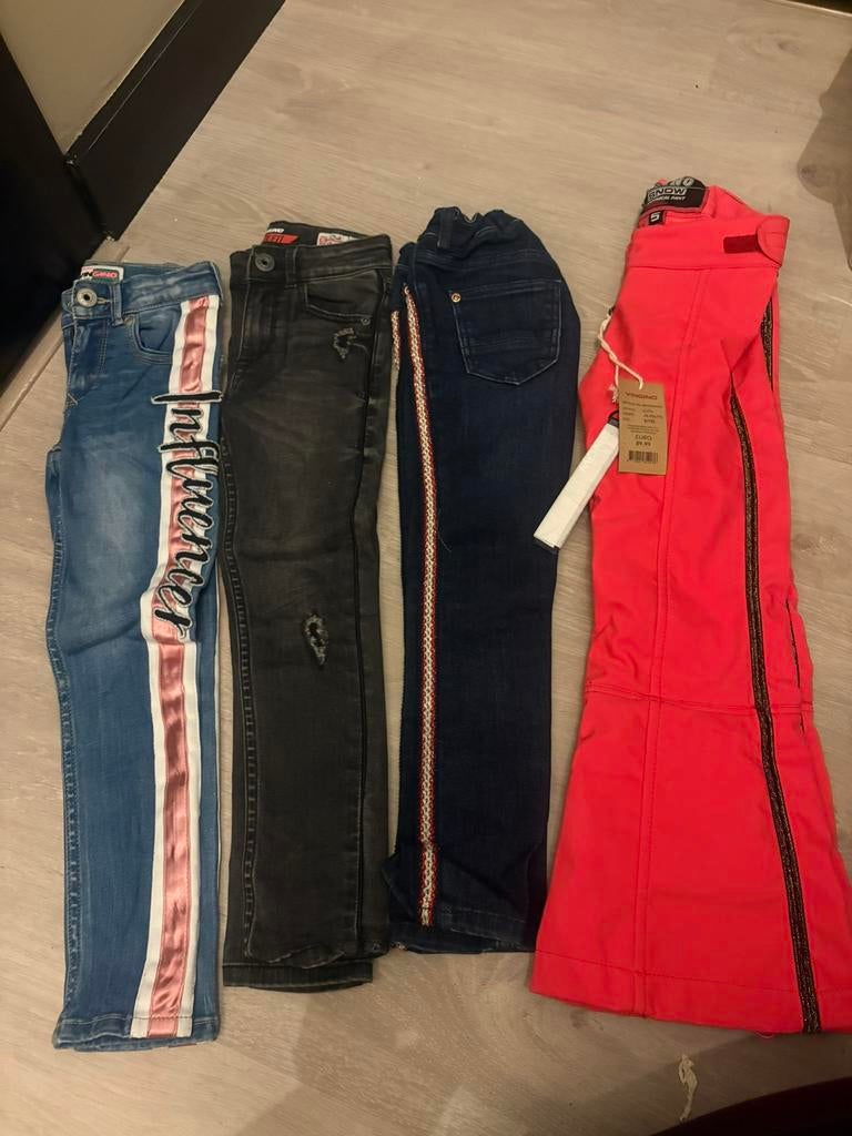 4 vingino broeken maat 110 nieuw en zgan, Ophalen of Verzenden, Zo goed als nieuw, Jongen, Broek