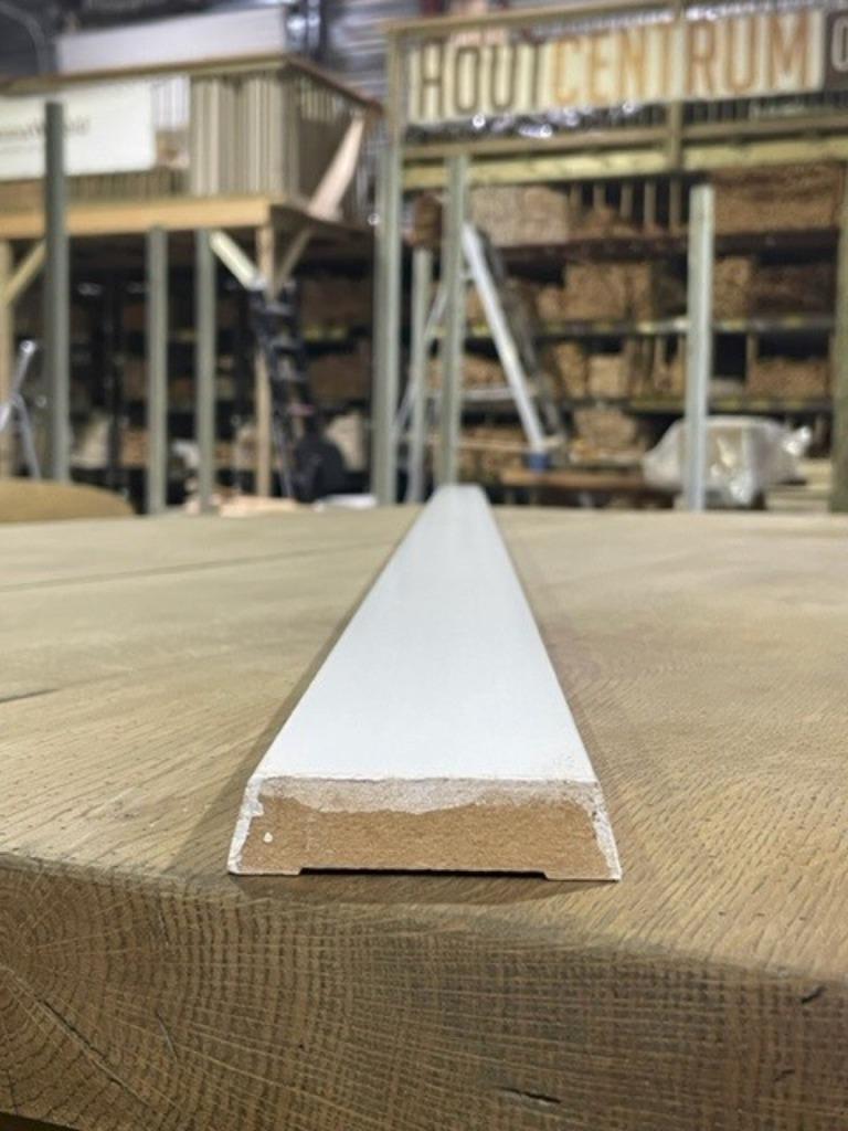 ACTIE: witgelakte MDF plint 15 x 70 x 2400; NU €3,-!!, Ophalen, Nieuw, Mdf, 200 tot 250 cm