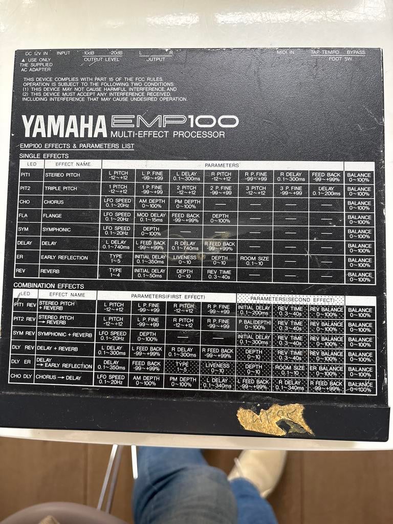 Yamaha EMP100 Multi-Effect Processor, Ophalen of Verzenden, Gebruikt, Reverb