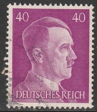 Rijk 1941 795 Hitler 40p, Gest, Ophalen of Verzenden, Overige periodes, Gestempeld