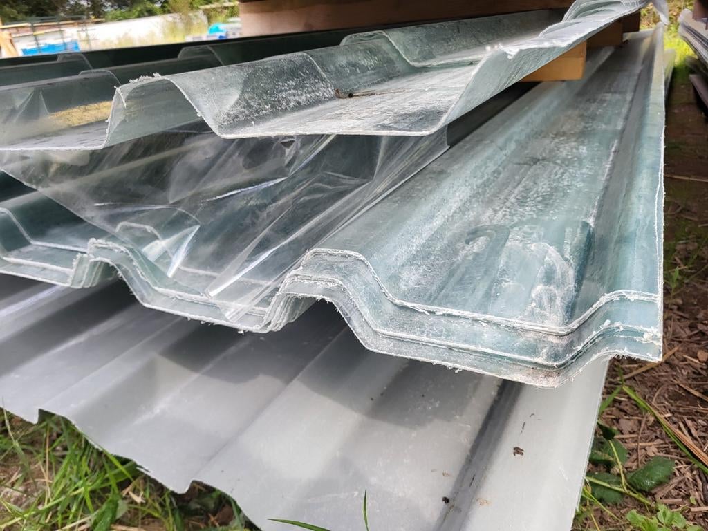 400cm damwand dakplaten polyester helder AANBIEDING, Doe-het-zelf en Verbouw, Dakpannen en Dakbedekking, Kunststof, Overige kleuren