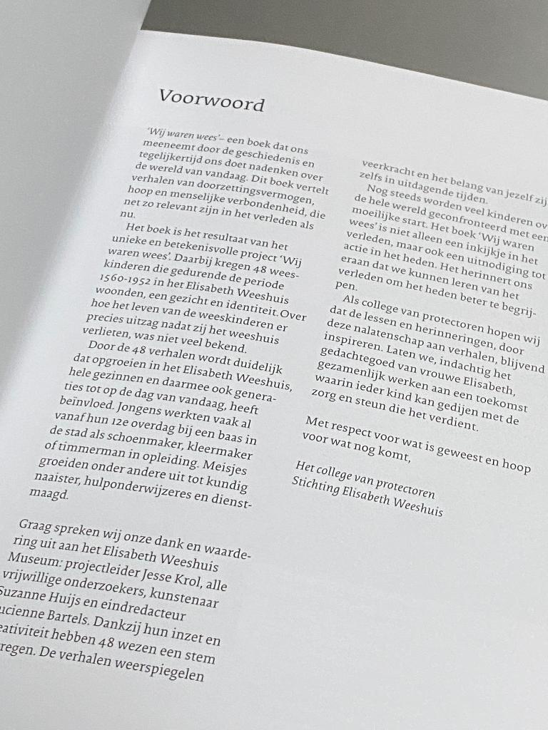 Wij waren wees - Elisabeth Weeshuis in Culemborg (2023), Boeken, Ophalen of Verzenden, 20e eeuw of later, Zo goed als nieuw