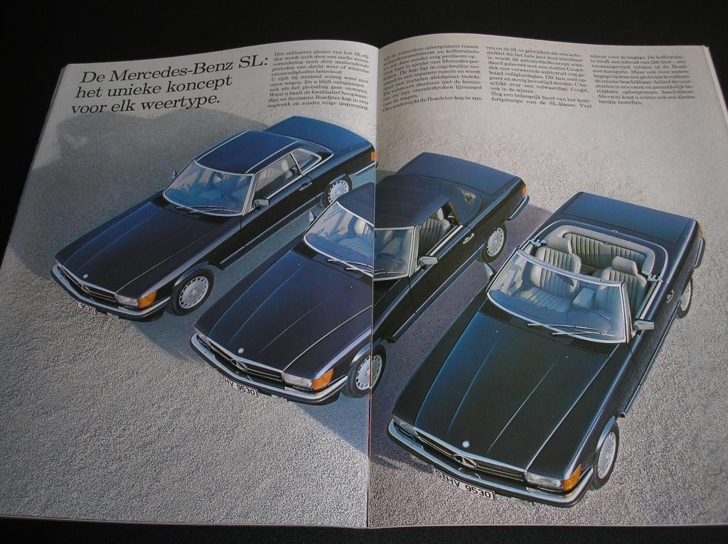 Mercedes-Benz 300 SL, 420 SL, 500 SL, R/C107, november 1985, Ophalen of Verzenden, Zo goed als nieuw, Mercedes