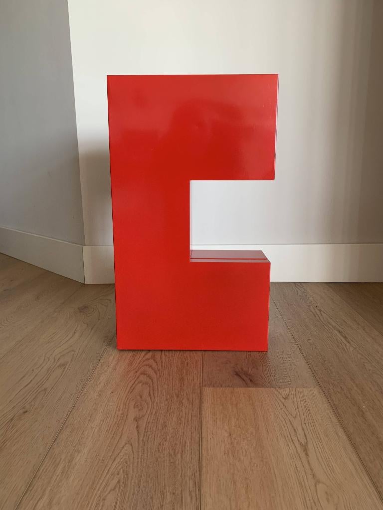 Vintage jaren 1990 - Ikea rood metalen kastje, Huis en Inrichting, Kasten | Lockerkasten, Gebruikt, Ophalen