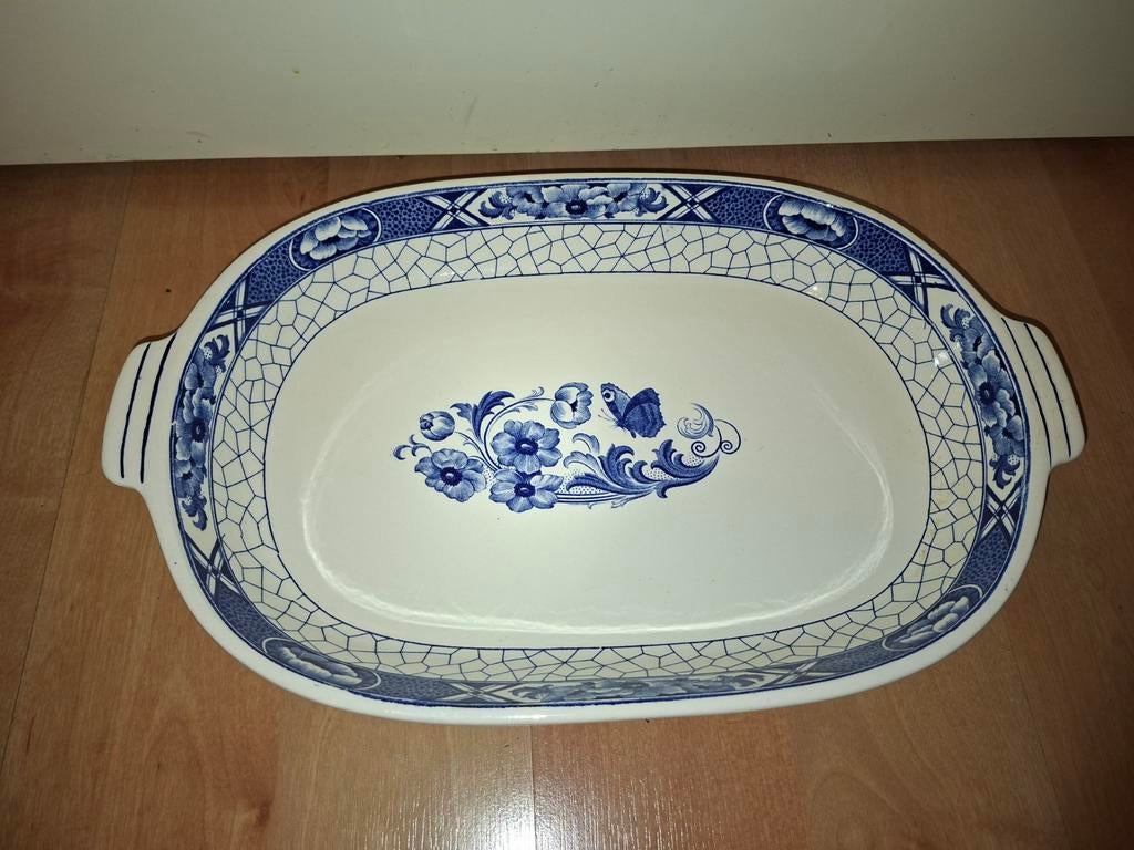 Societe Ceramique Butterflij Schaal met greepjes, Ophalen of Verzenden