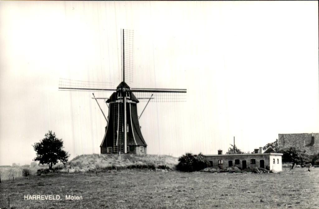 Harreveld - Molen - Zicht, Verzamelen, Ansichtkaarten | Nederland, Ophalen of Verzenden, 1960 tot 1980, Ongelopen, Gelderland