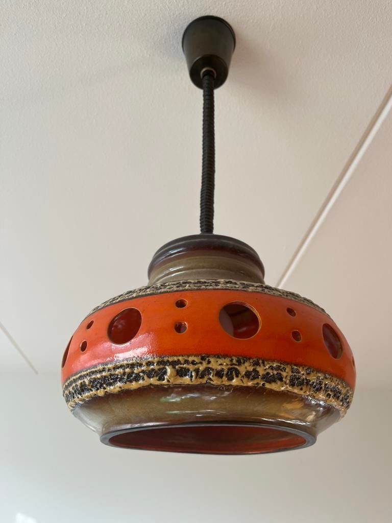 Vintage Hot Lava Hanglamp Keramiek, Huis en Inrichting, Lampen | Hanglampen, Gebruikt, Minder dan 50 cm, Overige materialen, Ophalen