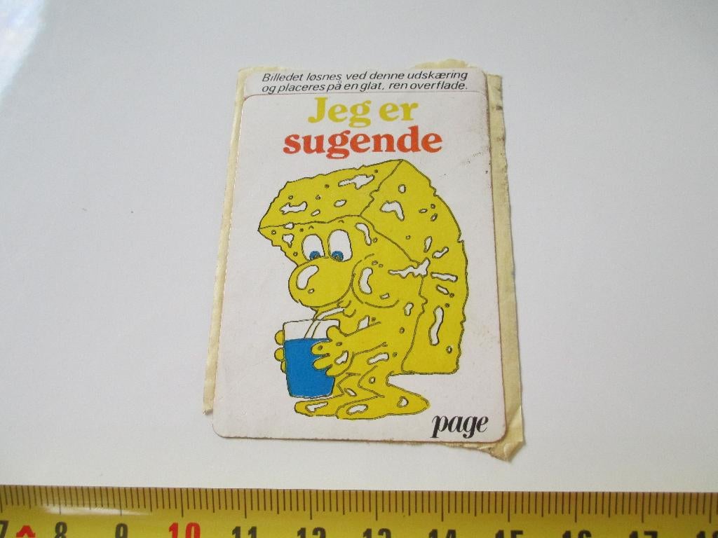 sticker PAGE Jeg er sugende, Ophalen, Zo goed als nieuw