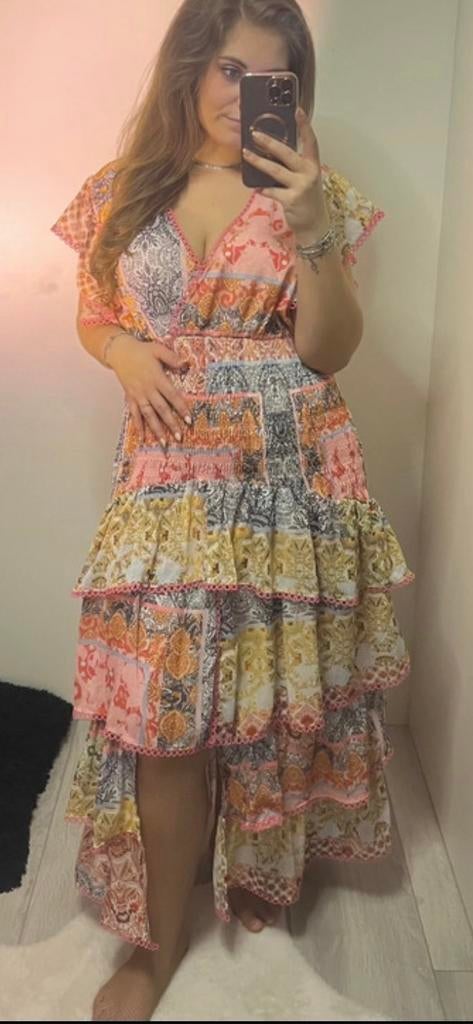Never Fully Dressed Millie Dress - EU 50, Maat 46/48 (XL) of groter, Ophalen of Verzenden, Zo goed als nieuw, Roze