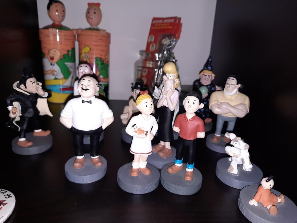 Poppetjes Suske en Wiske, Verzamelen, Stripfiguren, Ophalen of Verzenden, Suske en Wiske, Gebruikt, Beeldje of Figuurtje