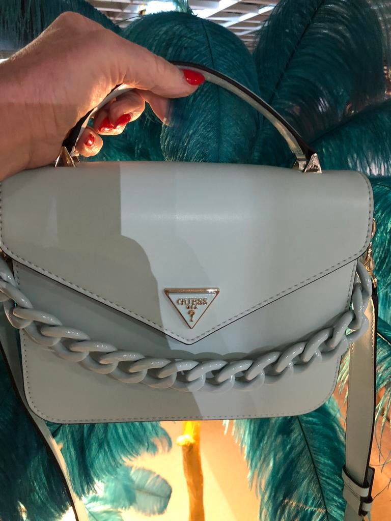 Prachtige hand schouder Guess ice blue bag New, Ophalen of Verzenden, Nieuw