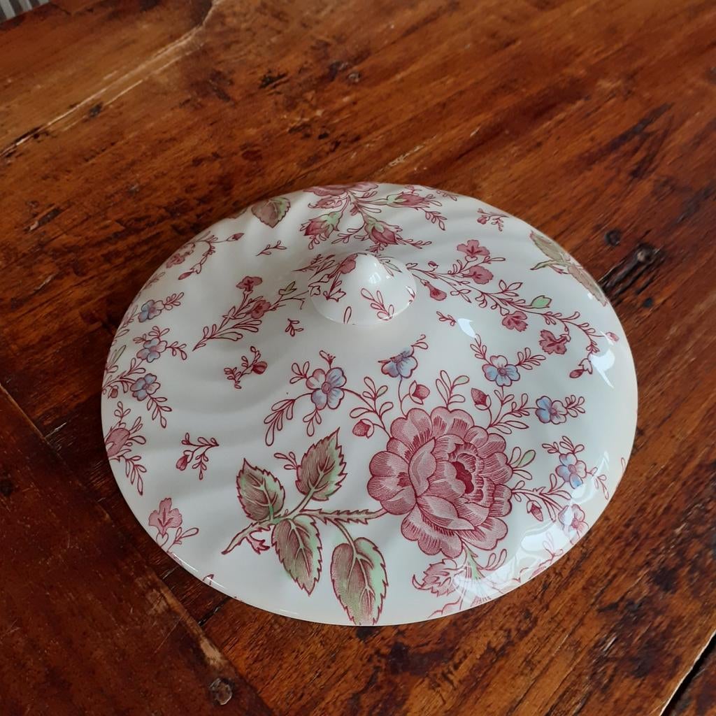 Johnson Brothers/Bros ROSE CHINTZ  Losse deksel voor schaal, Overige typen, Ophalen of Verzenden, Zo goed als nieuw, Overige stijlen