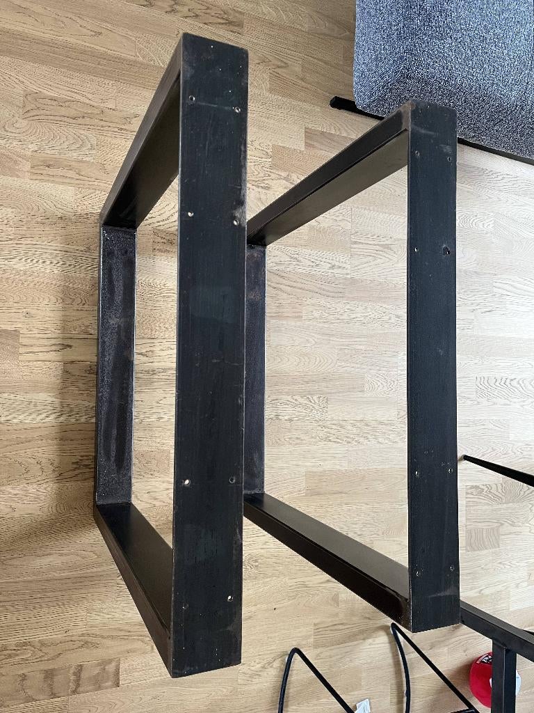 2x stalen tafelpoten 70 (B) x 72 (H), Huis en Inrichting, Tafelonderdelen, Ophalen, Tafelpoot, Gebruikt, 50 tot 100 cm