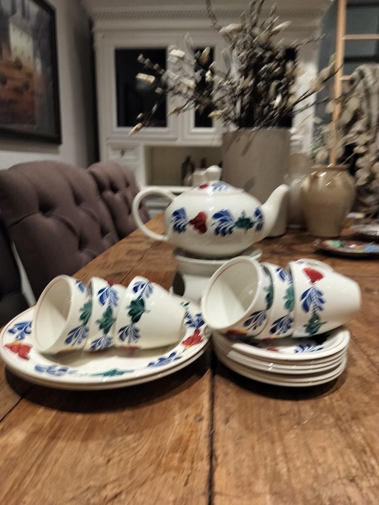 Boerenbont Servies, Ophalen, Gebruikt, Aardewerk, Boerenbont