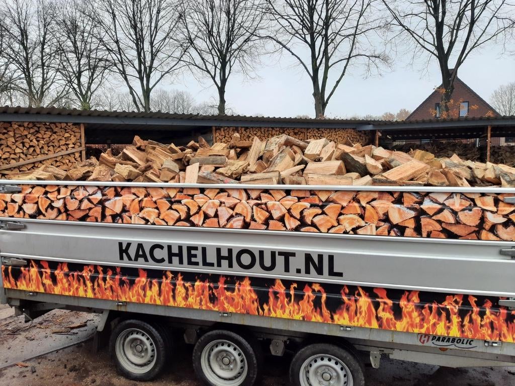 1e klas Gekloofd Eiken Stammenhout, Kachelhout, Haardhout, 6 m³ of meer, Ophalen, Eikenhout, Blokken