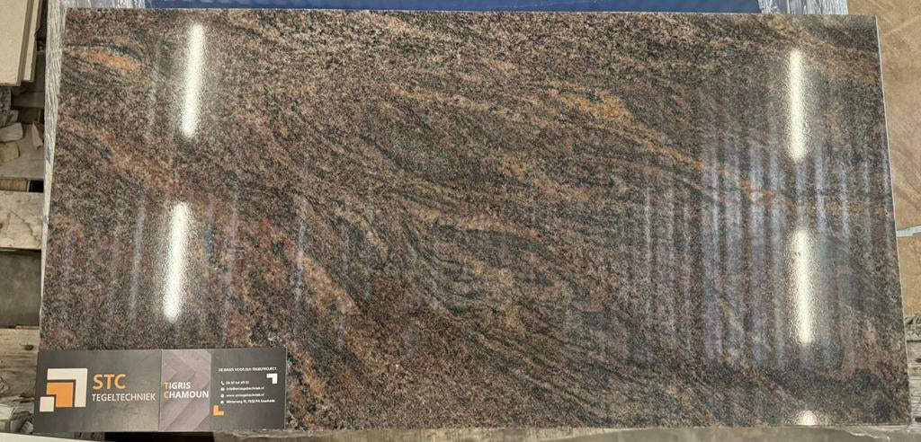 Restpartij Natuursteen – Paradiso Bash 30,5x61cm – Graniet, Ophalen, 60 cm of meer, Zo goed als nieuw, Minder dan 5 m²