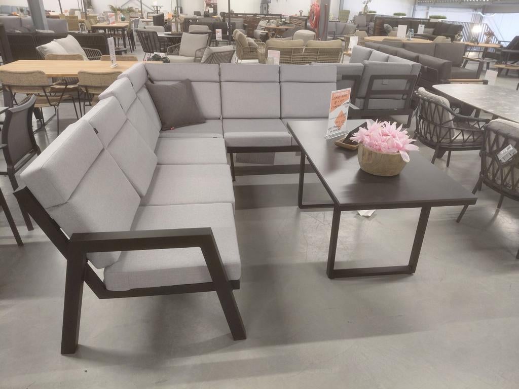 Hartman Hoekset Aluminium Zwart Incl. Tafel - Nieuw, Tuin en Terras, Hartman, Bank, Edisonstraat 72, 5051 DS Goirle, Nederland