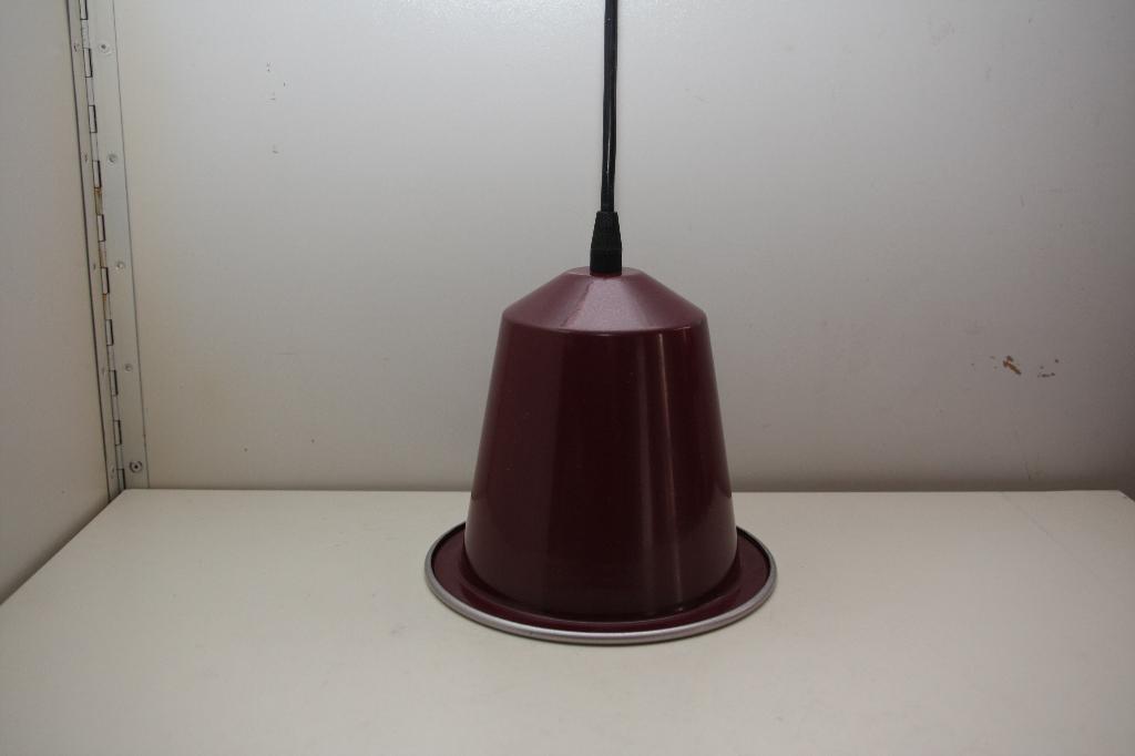 Hanglamp in vorm van koffie cup. Donkerrood. Nieuw., Design, Nieuw, Ophalen of Verzenden, Metaal