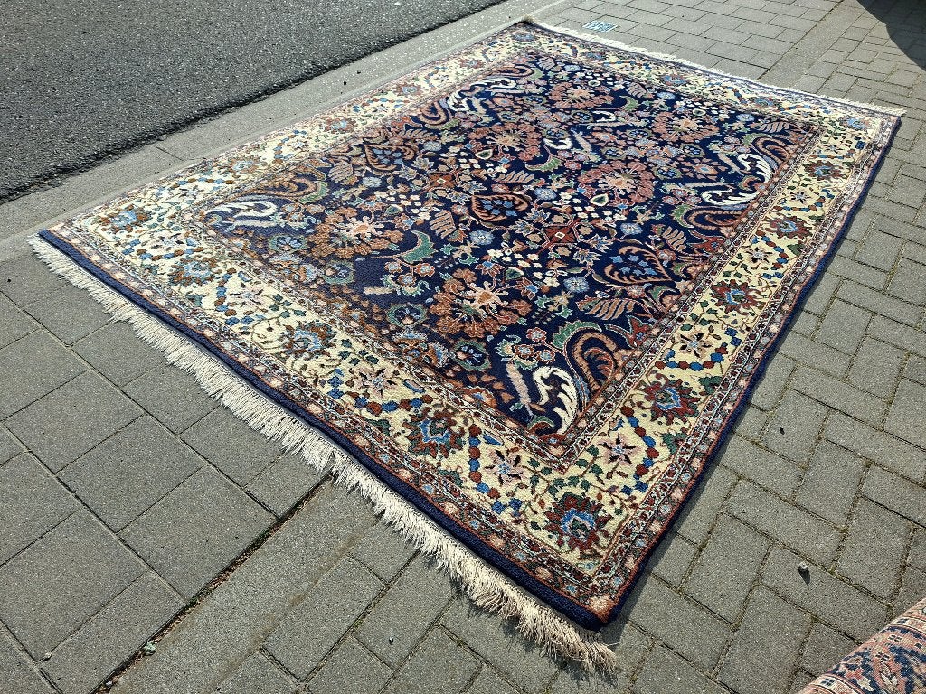 Super mooi Perzisch Oosters paleis tapijt van wol 2.75x1.75, Ophalen, Perzisch Oosters, 200 cm of meer, Geel