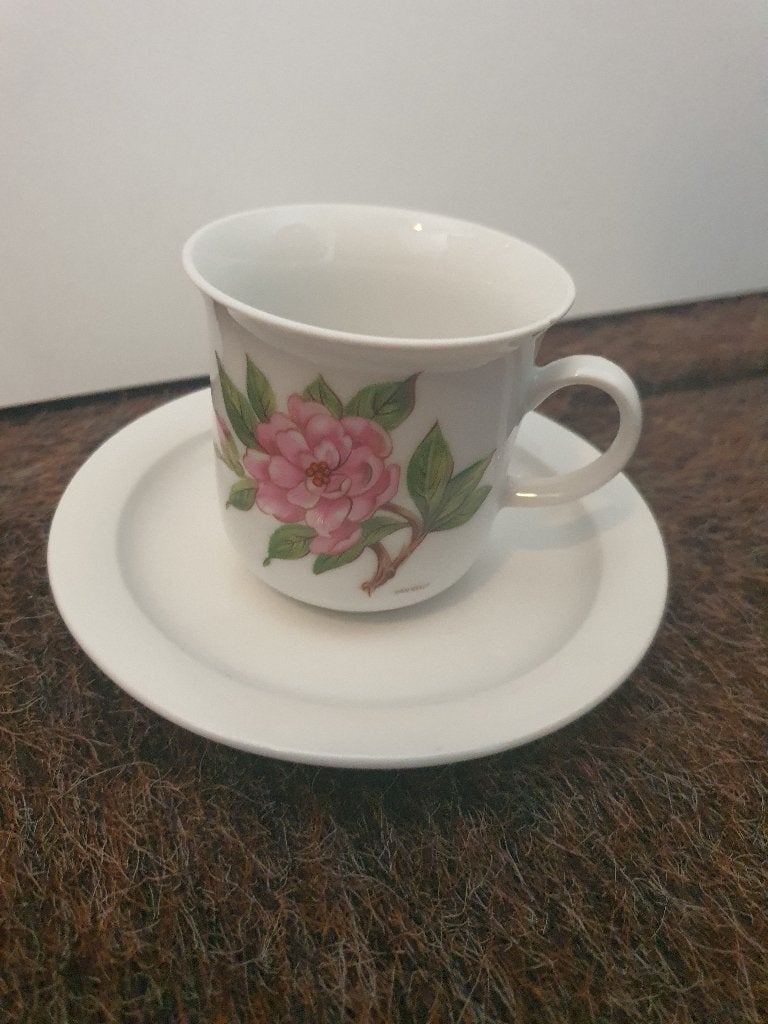 6 Kop en schotels Winterling Schwarzenbach Botanica, Verzamelen, Ophalen of Verzenden, Zo goed als nieuw, Porselein, Kop en/of schotel