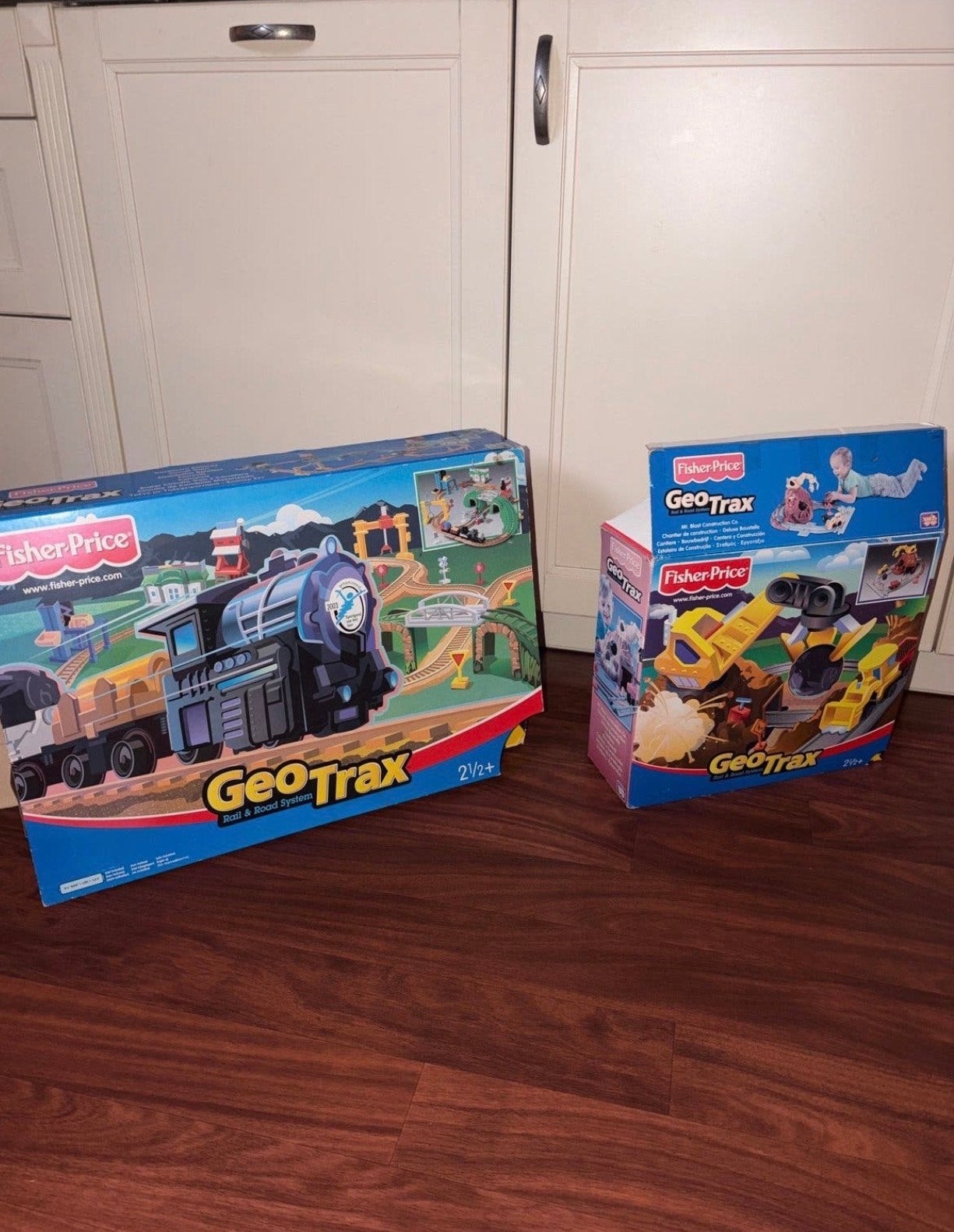 Fisher-Price GeoTrax Trein & Vulkaan Speelset (Compleet), Ophalen, Zo goed als nieuw, Speelset