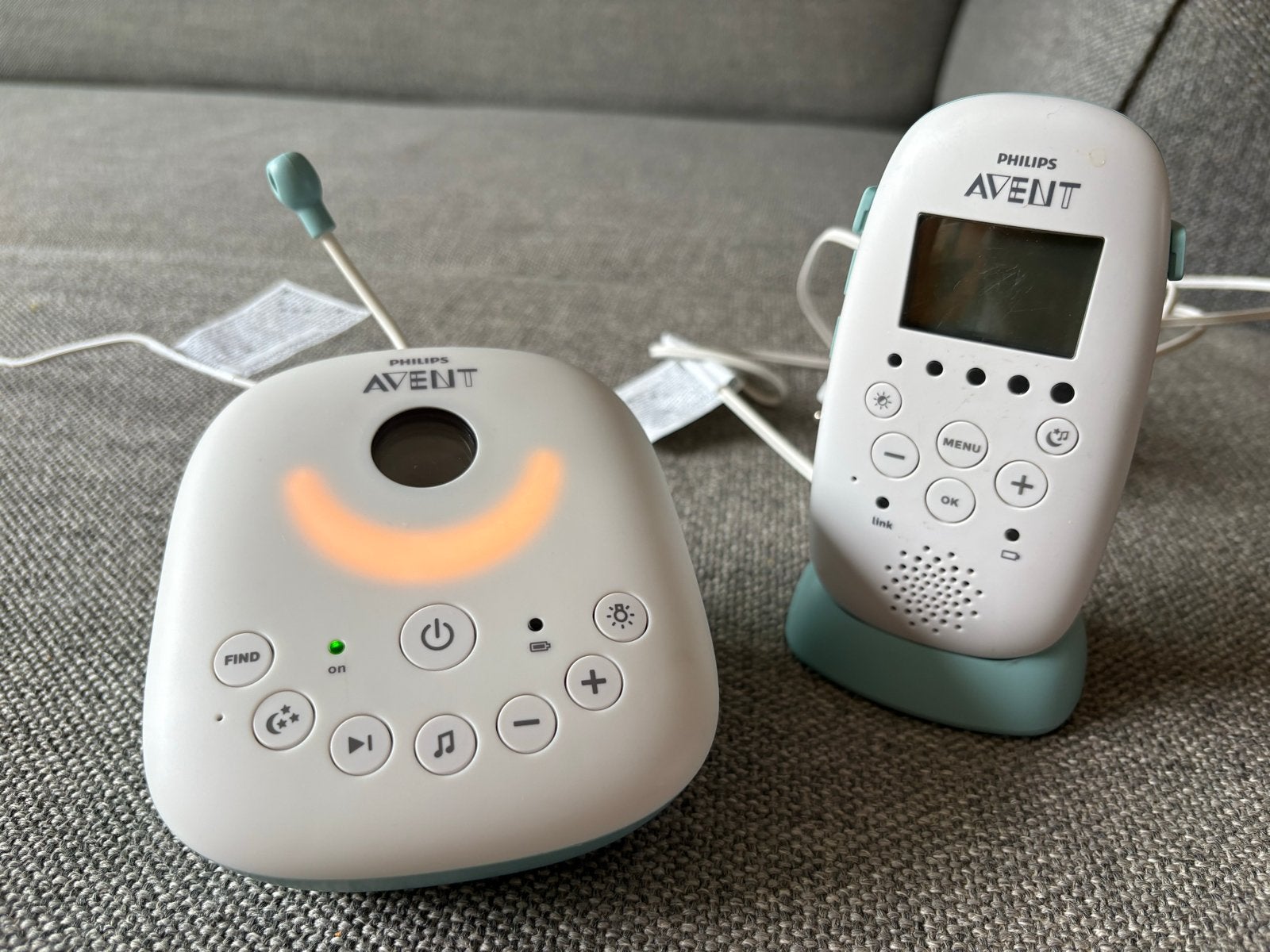 Philips Avent SCD731 babyfoon - Groen, Ophalen, Gebruikt, 250 meter of meer, Digitaal