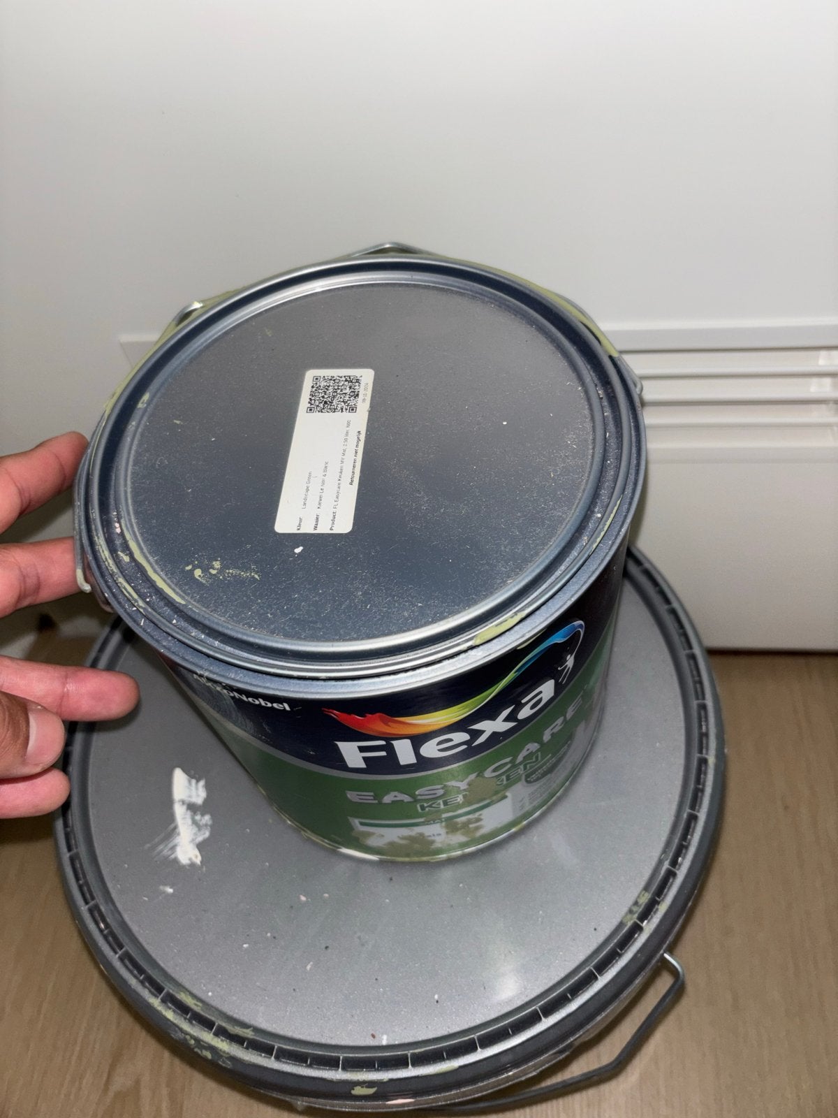 Flexa Easycare groene muurverf - halve liter, Doe-het-zelf en Verbouw, Verf, Beits en Lak, Ophalen, Nieuw, Verf, Minder dan 5 liter