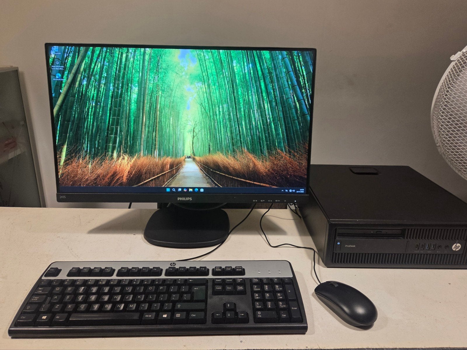 Complete computer set - i5 - SSD/HDD - 16 GB - 24 Inch R.L, Computers en Software, 350 GB, HP en Philips, Met monitor, Ophalen of Verzenden