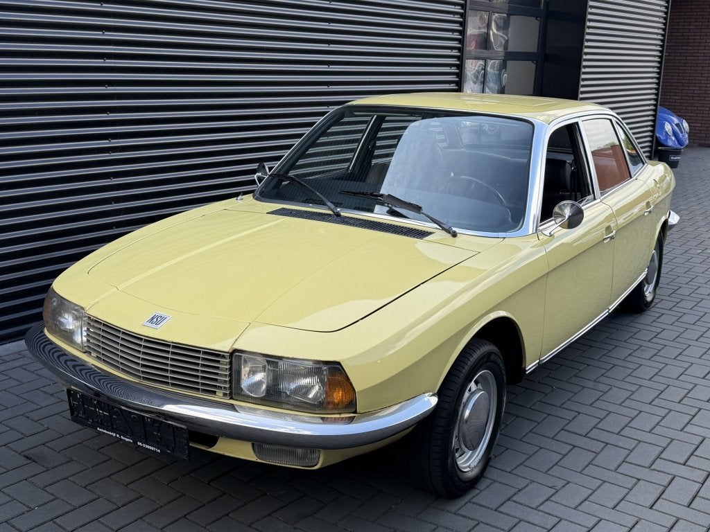N.S.U. RO 80 1971| GEEL| SCHUIFDAK| UNIEKE AUTO| WANKEL MOTO, Auto's, Stof, Geel, Sedan, Overige merken