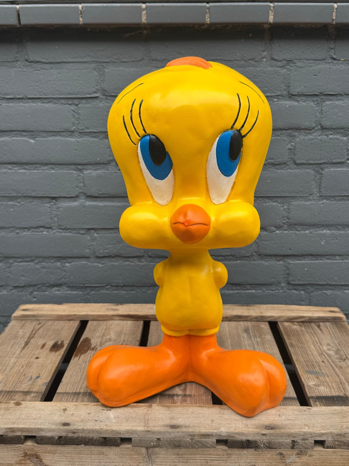 Grote Tweety beeld - Looney Tunes figuur, Ophalen of Verzenden, Gebruikt