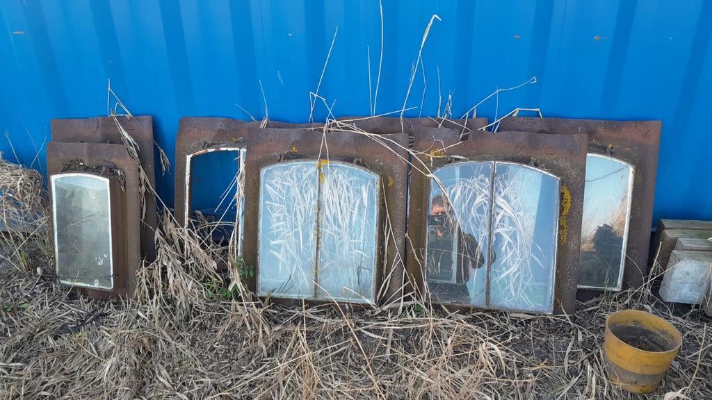 Ouderwetse dakramen, Gebruikt, Zwart, Overige typen, Ophalen of Verzenden