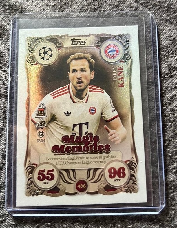 Harry Kane Topps Match Attax, Ophalen of Verzenden, Zo goed als nieuw, Buitenlandse clubs, Spelerskaart