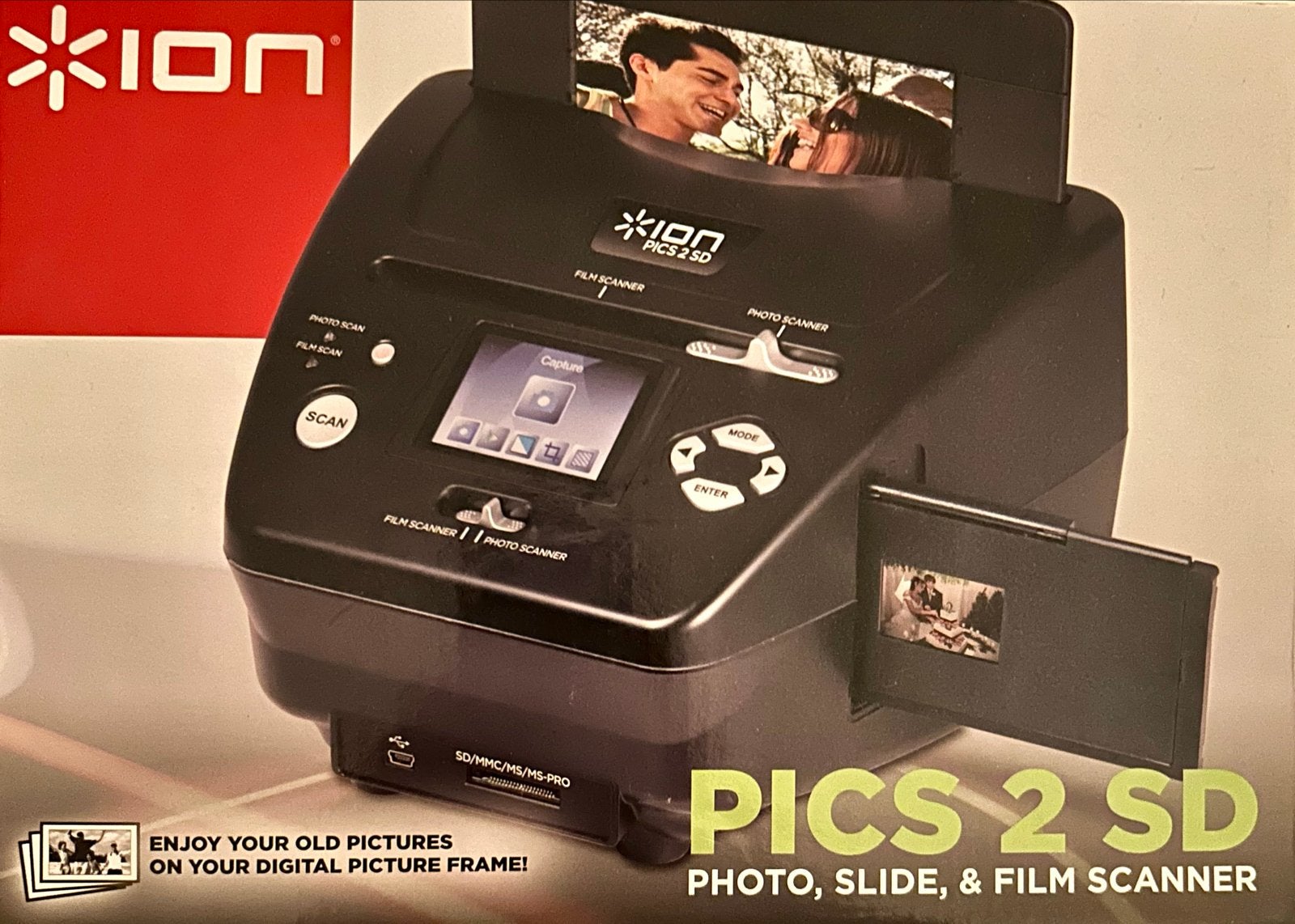 Ion PICS 2 SD Foto, Dia & Film Scanner, Ophalen of Verzenden, Zo goed als nieuw, Fotoscanner, Windows