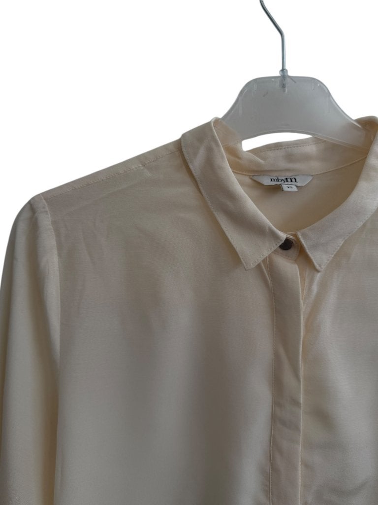 MbyM blouse XS, Beige, Ophalen of Verzenden, Zo goed als nieuw, Maat 34 (XS) of kleiner