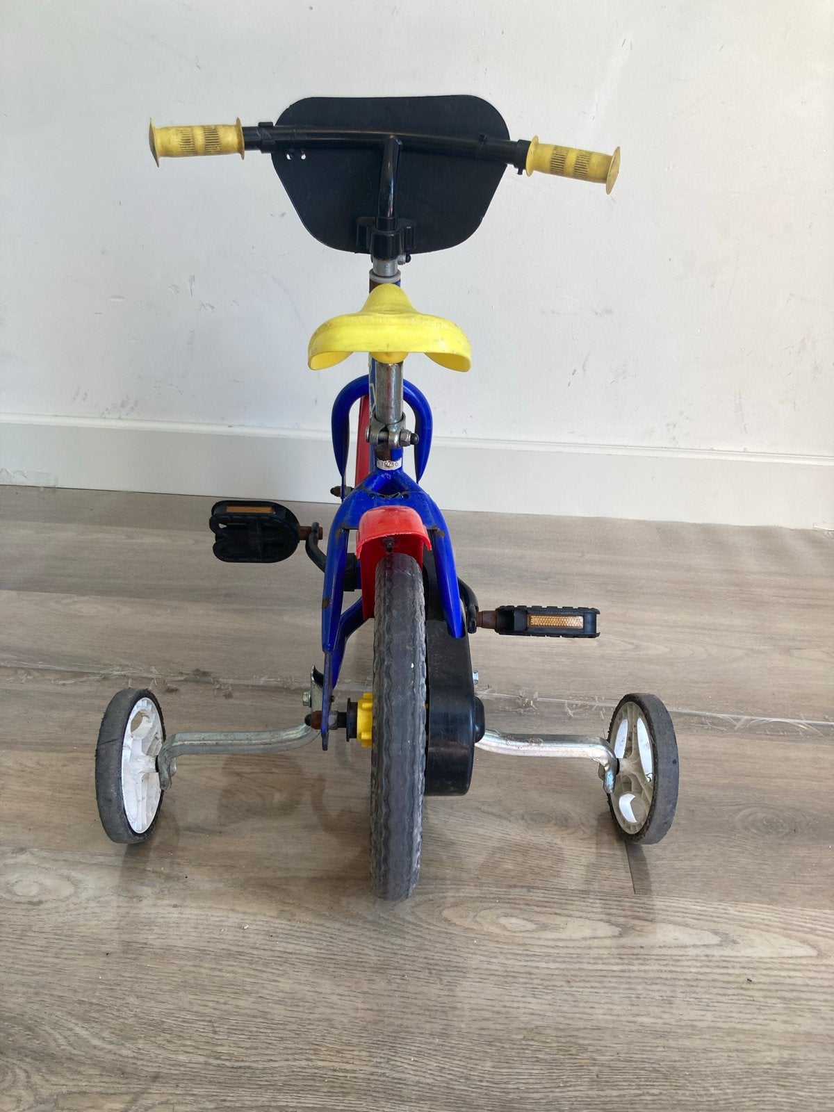 Brandweer Sam kinderfiets 10 inch met zijwieltjes, Ophalen, Gebruikt, Minder dan 16 inch, Zijwieltjes