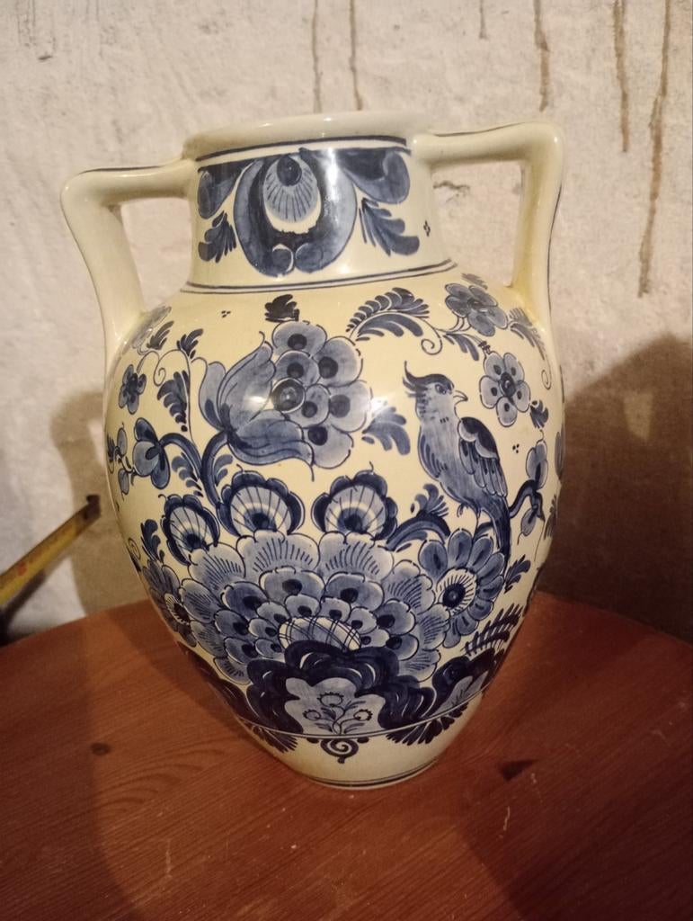 Delfts blauwe kruik met handvatten, Antiek en Kunst, Ophalen of Verzenden