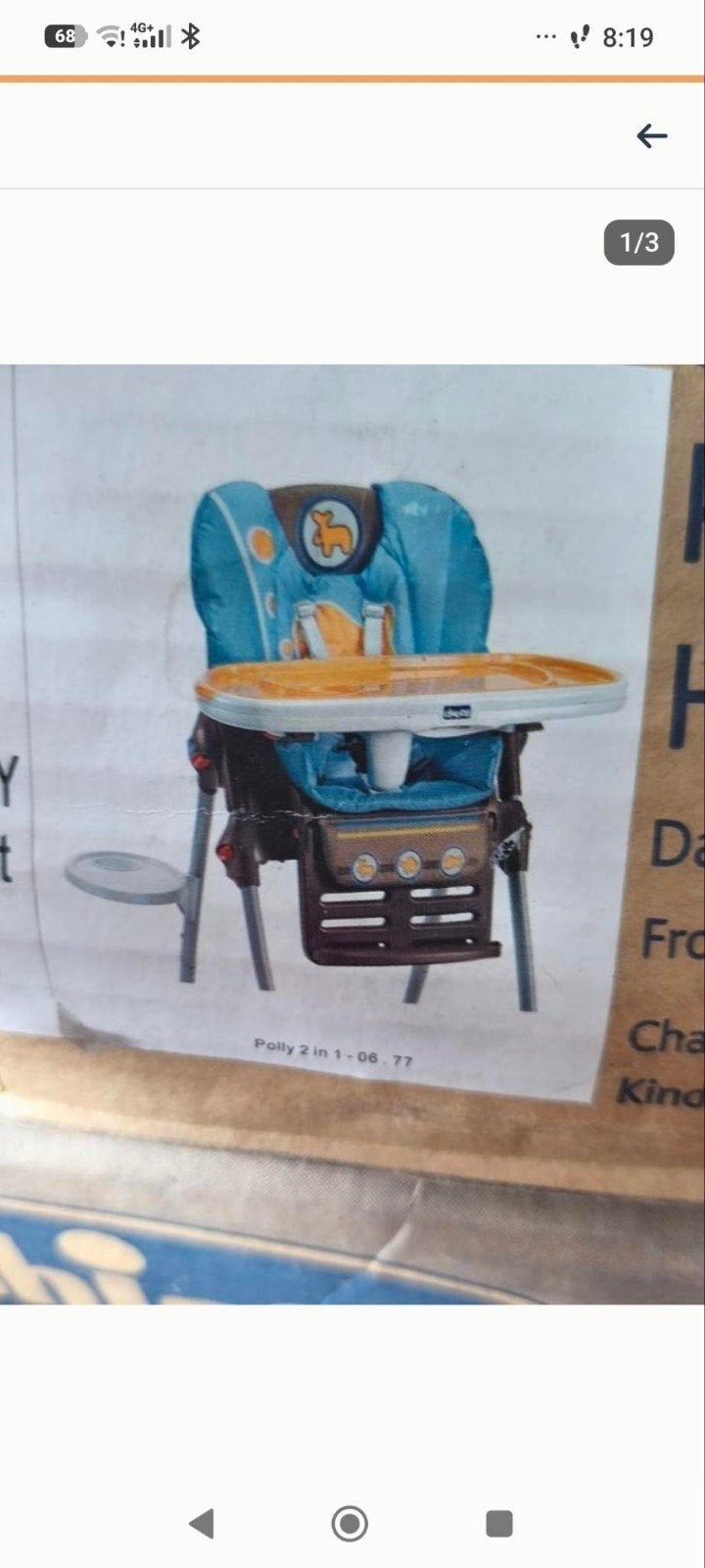 Gratis Chicco Polly 2-in-1 kinderstoel, Kinderen en Baby's, Kinderstoelen, Ophalen