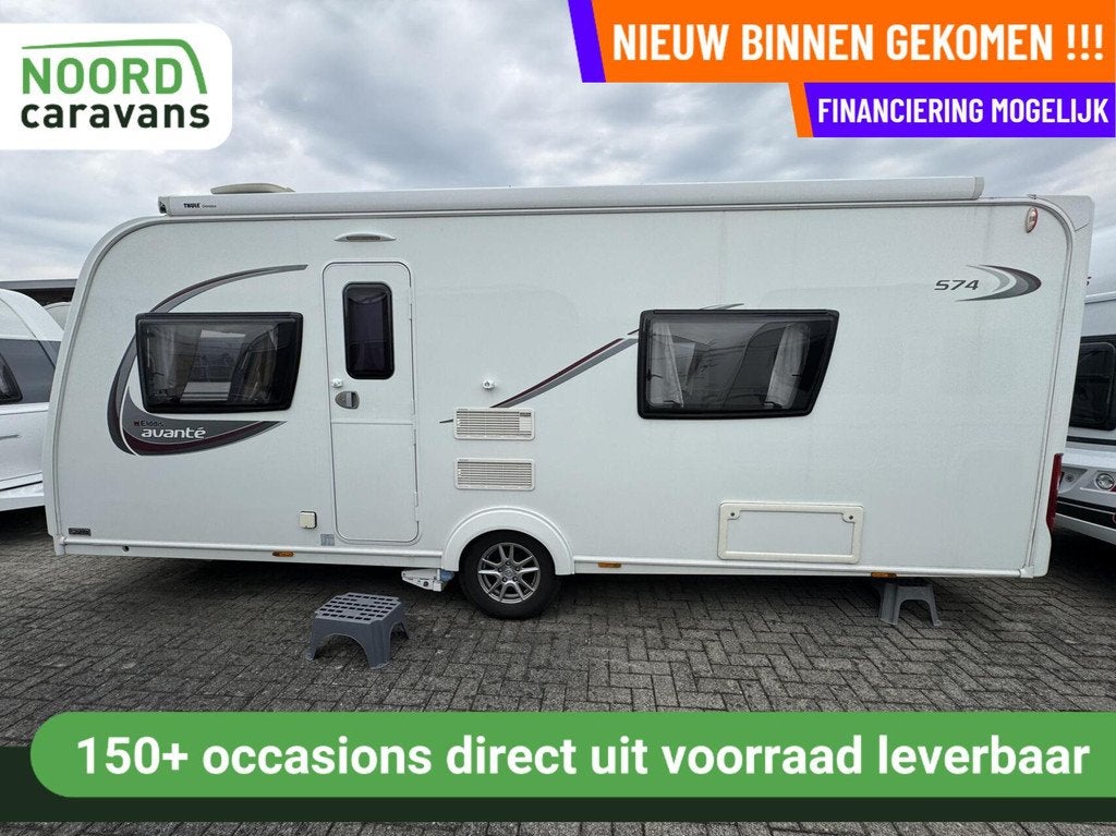 ELDDIS AVANTE 574, ENKELE BEDDEN, MOVER, LUIFEL, AIRCO, Caravans en Kamperen, Elddis, 7 tot 8 meter, Bedrijf, Mover