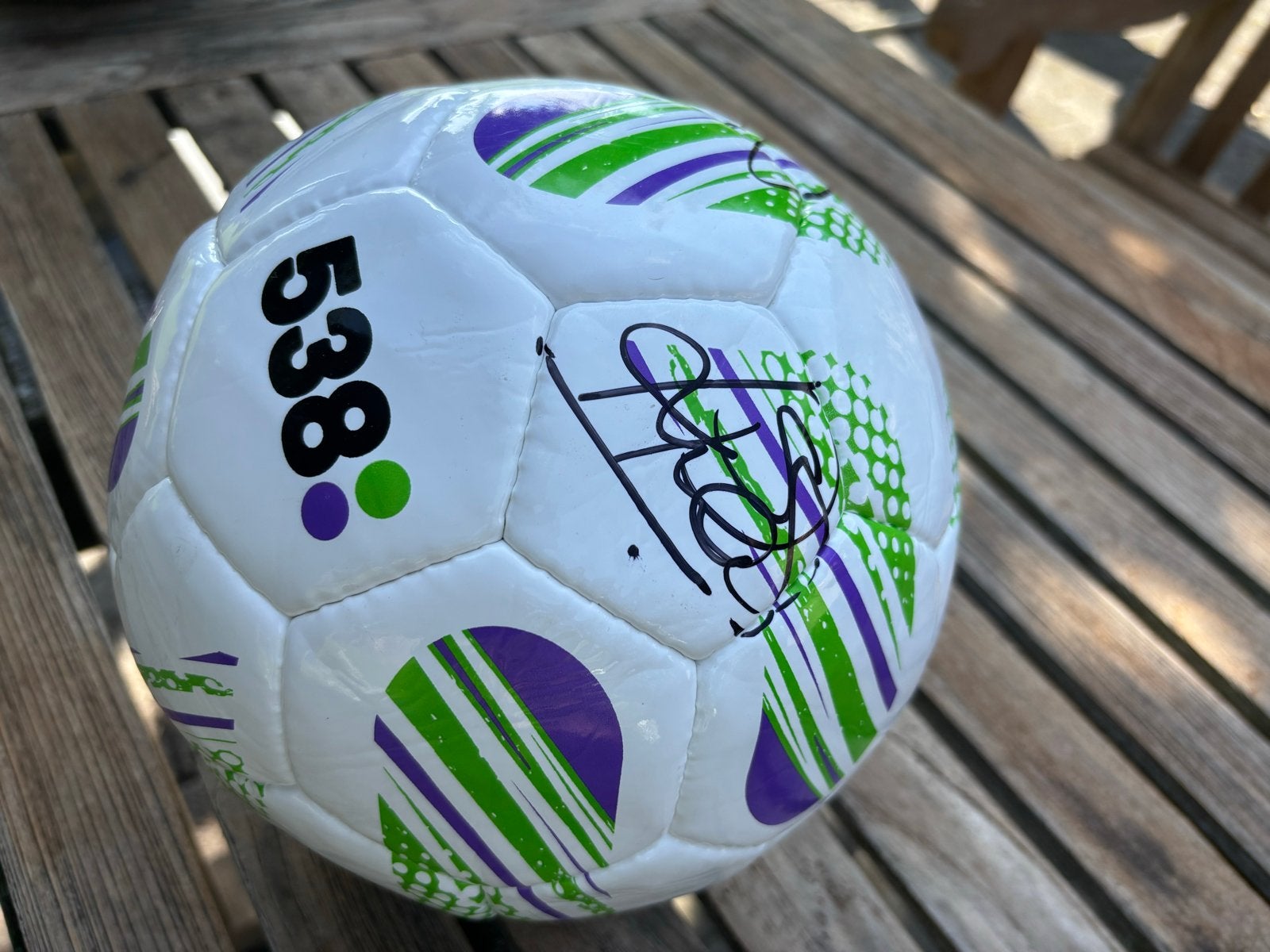 538 Bal met handtekeningen van topvoetballers, Ophalen of Verzenden, Nieuw