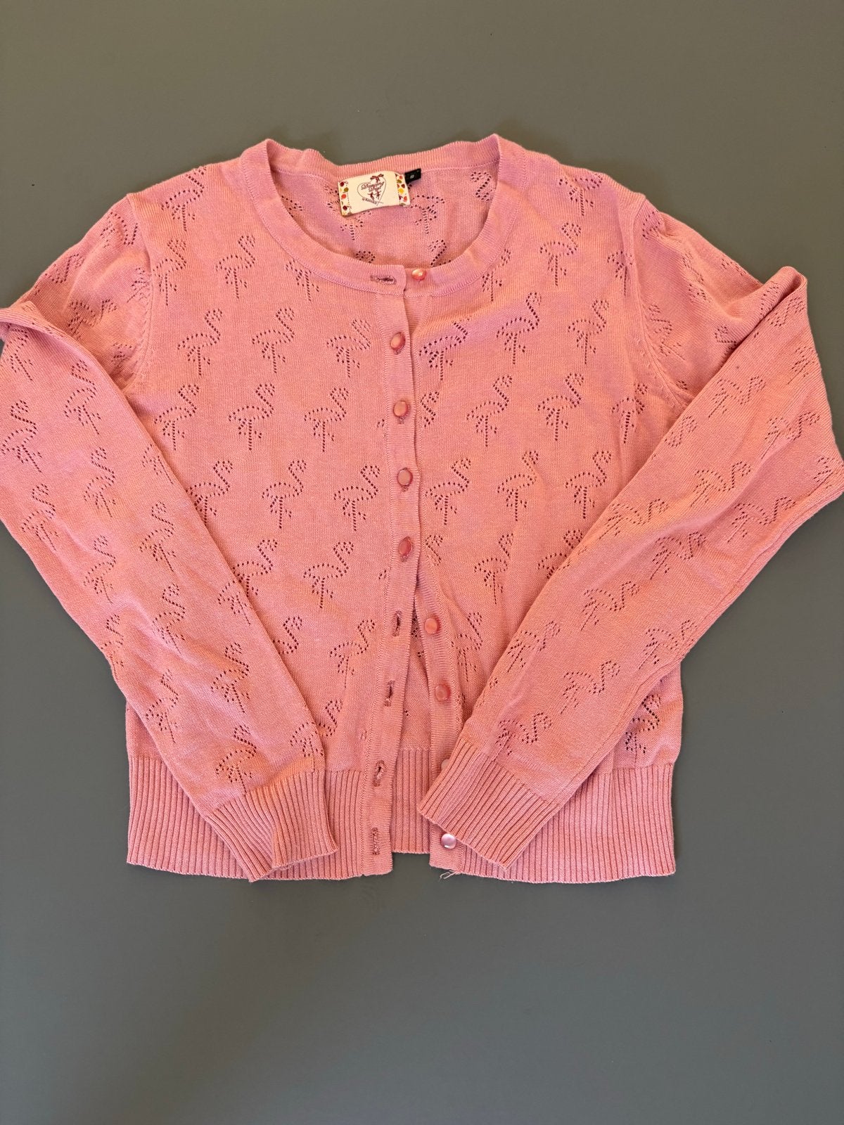 Nieuw roze vestje maat 36 met flamingo patroon, Ophalen of Verzenden, Nieuw, Maat 36 (S), Roze