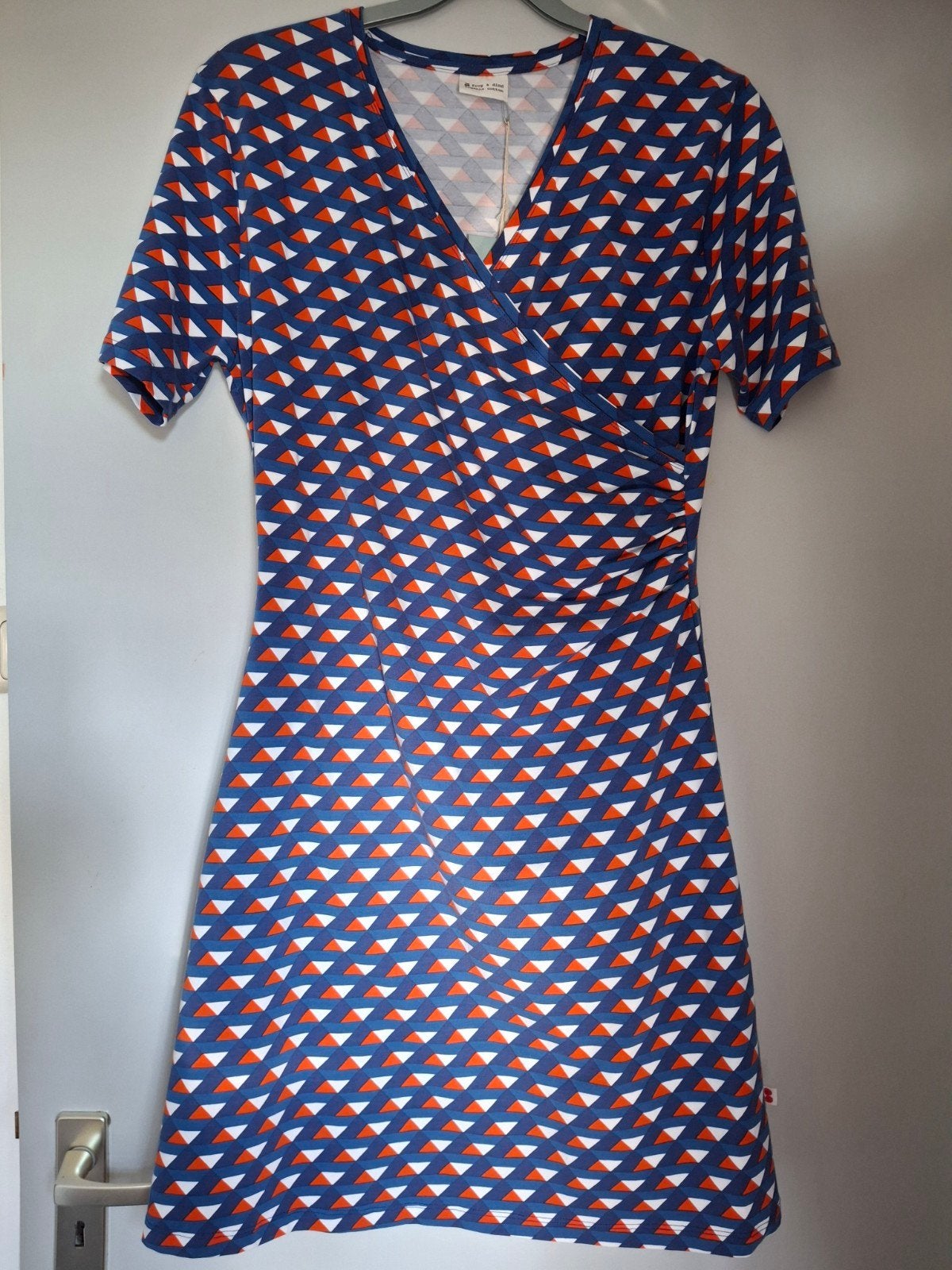 Froy & Dind zomerjurk nieuw L blauw wit rood, Kleding | Dames, Jurken, Blauw, Maat 42/44 (L), Nieuw, Ophalen of Verzenden