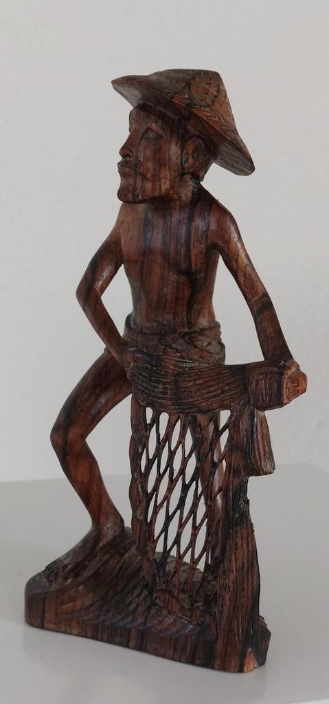 Indonesisch houtsnijwerk voor €45, Antiek en Kunst, Kunst | Beelden en Houtsnijwerken, Houtsnijwerk, Minder dan 20 cm, Ophalen of Verzenden